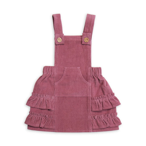 Organic Cotton Corduroy Pinafore Dress - Baby
