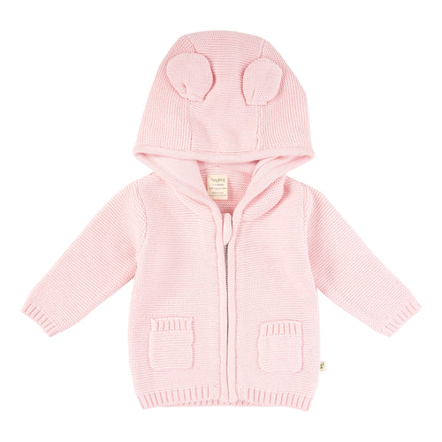 Organic Cotton Knitted Hoodie For Baby