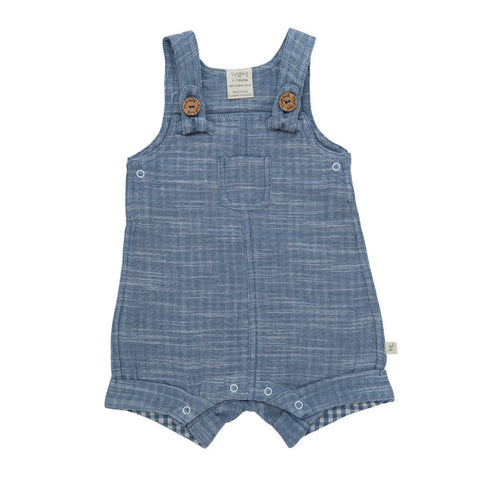 Organic Cotton Chambray Overall For Baby
