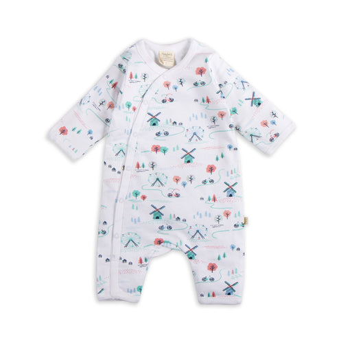 Organic Cotton Snap Growsuit for Baby