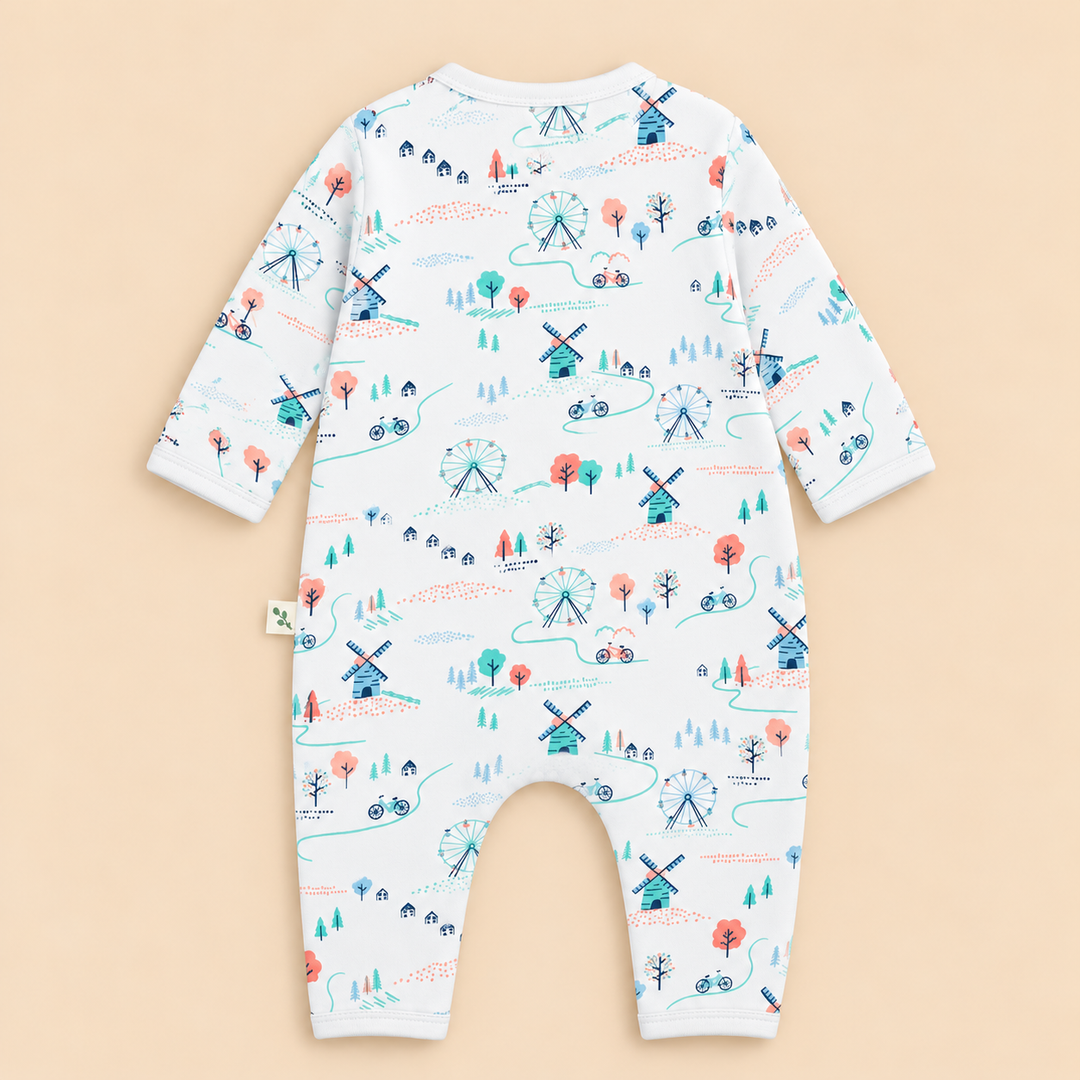 Organic Cotton Snap Growsuit for Baby