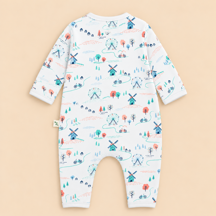Organic Cotton Snap Growsuit for Baby
