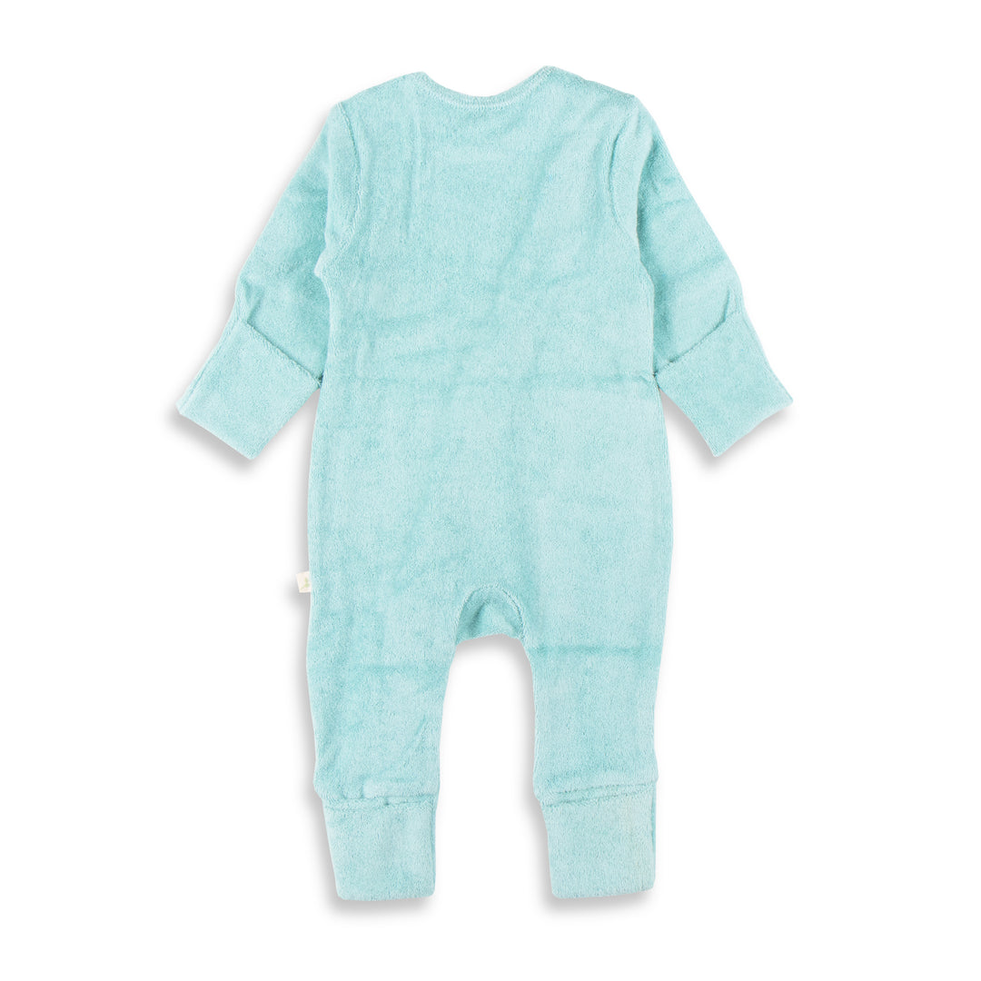 Long Sleeve Solid Velour Zipsuits
