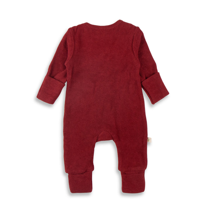 Long Sleeve Solid Velour Zipsuits