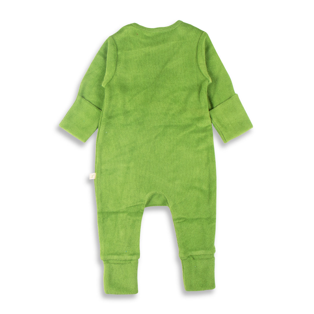 Long Sleeve Solid Velour Zipsuits