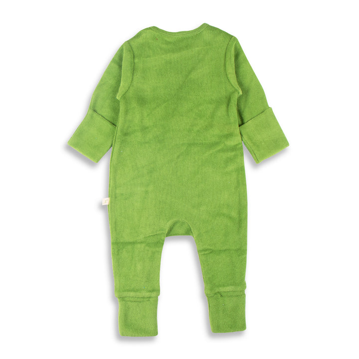 Long Sleeve Solid Velour Zipsuits