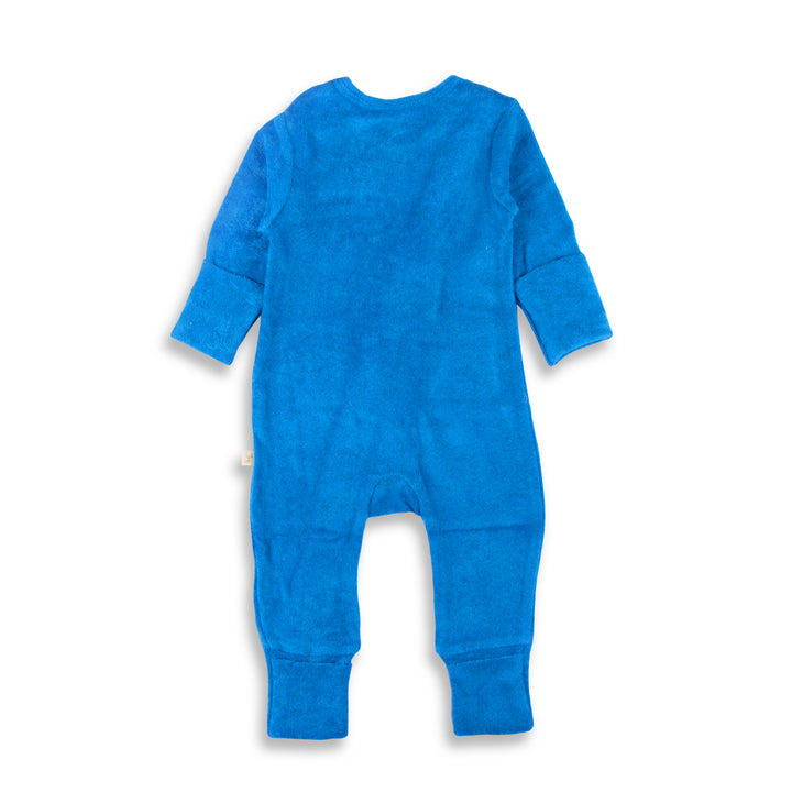 Long Sleeve Solid Velour Zipsuits