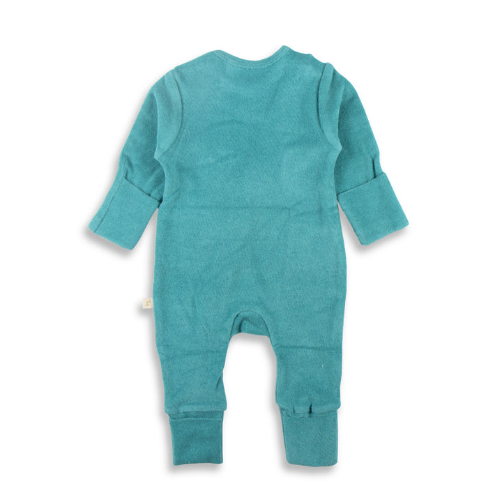 Long Sleeve Solid Velour Zipsuits