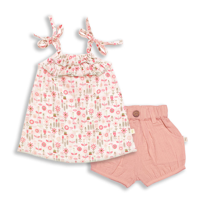 Woven Frill Top
