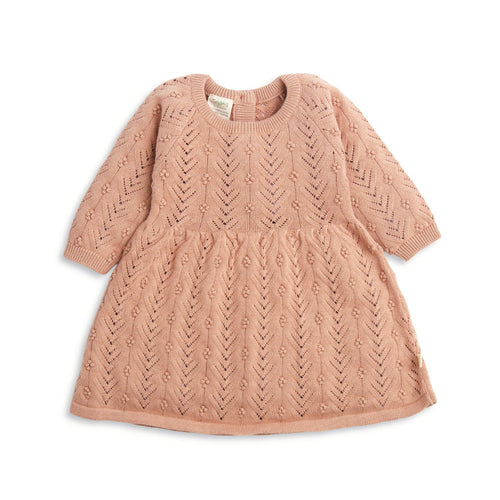 Berry Knit Organic Cotton Dress - Baby