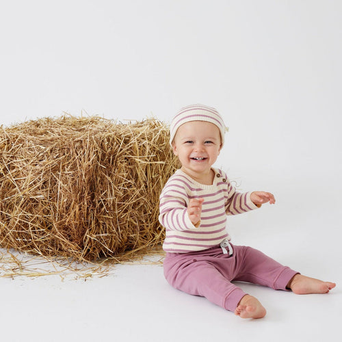 Organic Cotton Knitted Slouch T-Shirt for Baby