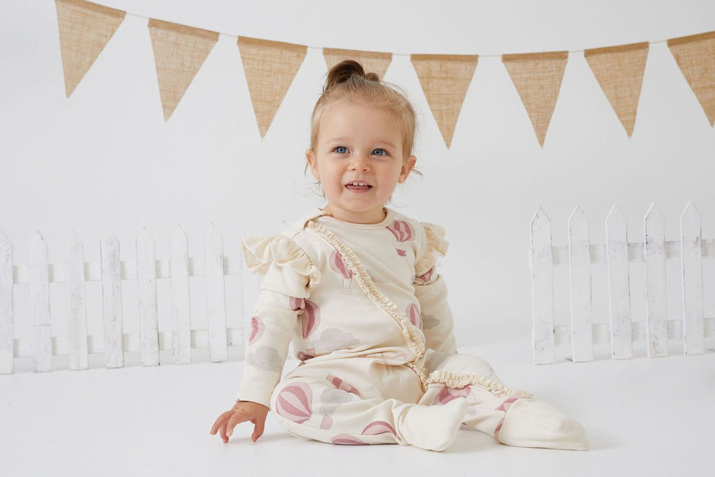 Girl in Tiny Twig organic cotton